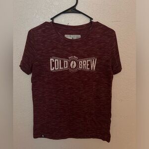 Dutch bros burgundy cold brew t shirt